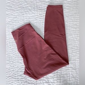 Lululemon new year align high rise 25” size 8 in smoky red